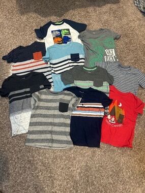 5T/5 Boys' Short Sleeve Tees - Stripes, pockets, etc